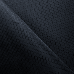 Ткань Оксфорд 300D PU Рип-Стоп СОТЫ, цвет Черный (на отрез)  в Нижнем Тагиле