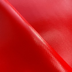 Тентовый материал ПВХ 600 гр/м2 плотная, Красный (Ширина 150см), на отрез  в Нижнем Тагиле, 600 г/м2, 1189 руб