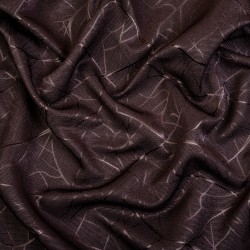 Ткань Блэкаут для штор &quot;Ледовое тиснение цвет Темно-Коричневый&quot; (на отрез)  в Нижнем Тагиле