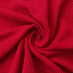 Флис Односторонний 130 гр/м2, цвет Красный (на отрез)  в Нижнем Тагиле