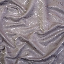 Ткань Блэкаут для штор светозатемняющая 75% &quot;Ледовое тиснение  Серый&quot;   в Нижнем Тагиле
