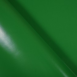 Ткань ПВХ 450 гр/м2, Зелёный (Ширина 160см), на отрез  в Нижнем Тагиле
