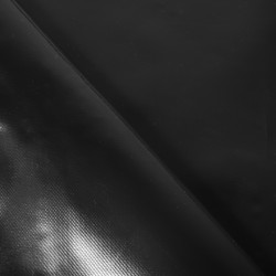 Ткань ПВХ 450 гр/м2, Чёрный (на отрез)  в Нижнем Тагиле