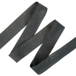 Окантовочная лента-бейка, цвет Чёрный 22мм (на отрез)  в Нижнем Тагиле