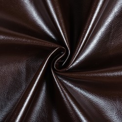 Ткань Дерматин (Кожзам) для мебели, цвет Темно-Коричневый (на отрез)  в Нижнем Тагиле