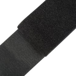 Контактная лента 100мм цвет Чёрный (велькро-липучка, на отрез)  в Нижнем Тагиле