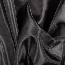 Подкладочная Таффета 190Т, цвет Черный (на отрез)  в Нижнем Тагиле