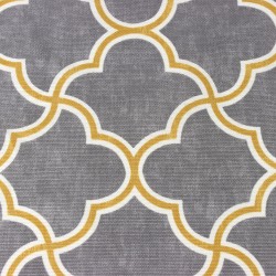 Интерьерная ткань Дак (DUCK), принт &quot;Орнамент на Сером&quot; (на отрез)  в Нижнем Тагиле