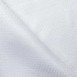 Ткань Оксфорд 300D PU Рип-Стоп СОТЫ, цвет Белый (на отрез)  в Нижнем Тагиле