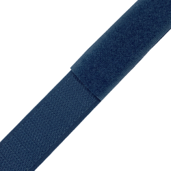 Контактная лента 25мм цвет Синий (велькро-липучка, на отрез)  в Нижнем Тагиле