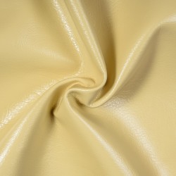 Ткань Дерматин (Кожзам) для мебели, цвет Кремовый (на отрез)  в Нижнем Тагиле