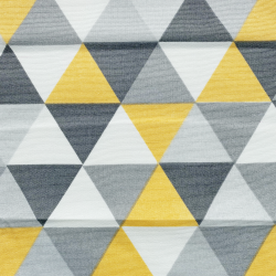 Интерьерная ткань Дак (DUCK), принт &quot;Треугольники&quot; (на отрез)  в Нижнем Тагиле