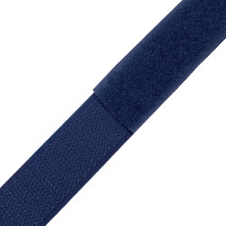 Контактная лента 25мм цвет Тёмно-Синий (Велькро-липучка), на отрез  в Нижнем Тагиле