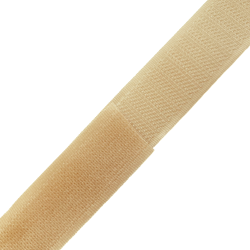 Контактная лента 25мм цвет Кремовый (велькро-липучка, на отрез)  в Нижнем Тагиле