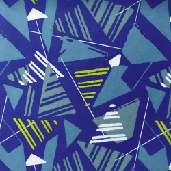 Ткань Оксфорд 210D PU, принт &quot;Лимонные треугольники&quot; (на отрез)  в Нижнем Тагиле